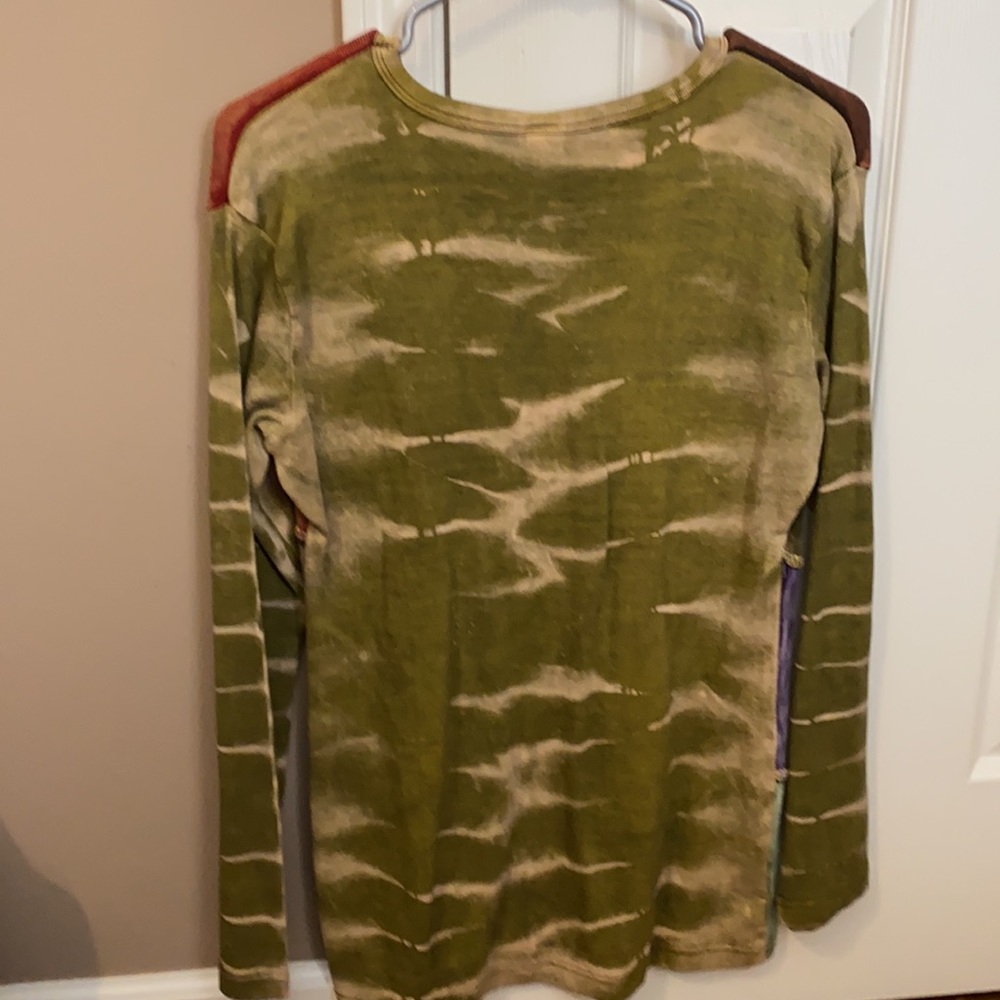 Hippie shirt boho Multicolor. (NEW) - Picture 2 of 3
